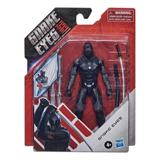 Figura Snake Eyes Gi Joe Origins - Hasbro
