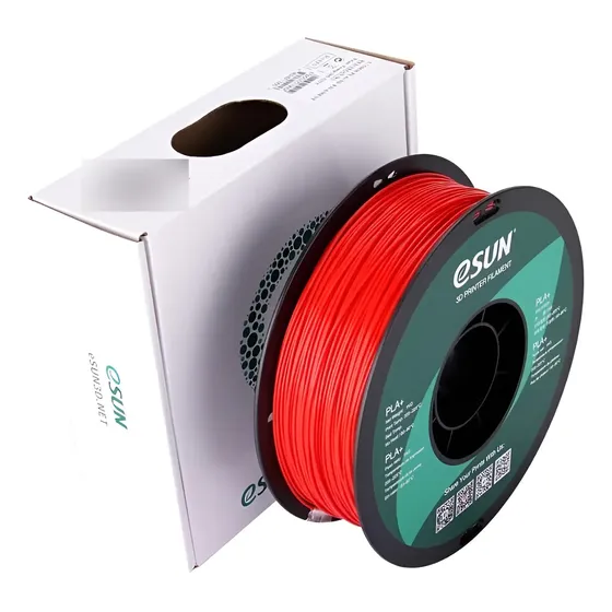 Esun PLA+ filamento rojo en 3D 1kg