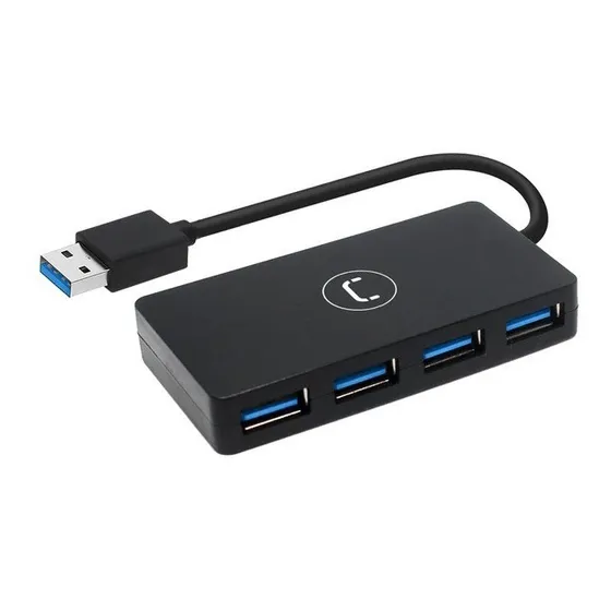 Mini Hub Unno Tekno 4 Puertos Usb 3.0 Hb1011bk