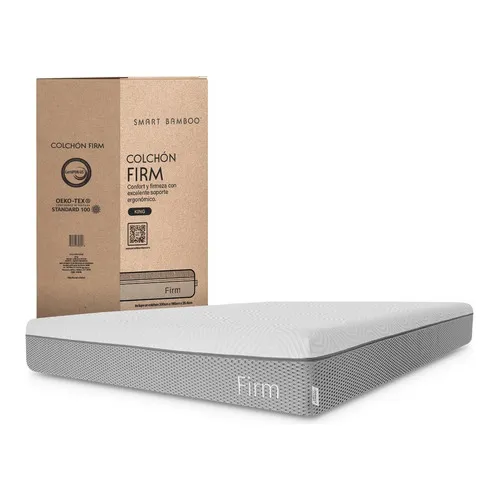 Colchón Smart Firme King Smart Bamboo Certificado Blanco