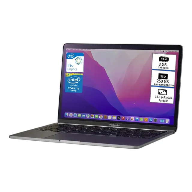 Macbook Pro 2020 Apple Modelo A2289 Ssd 250gb + Ram 8gb