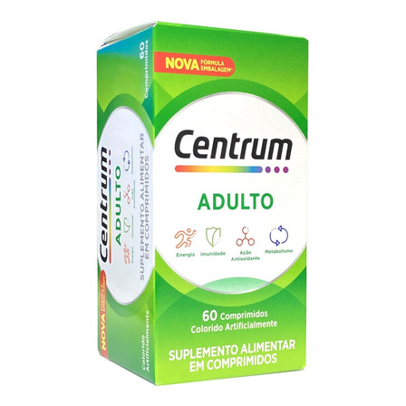 Centrum Adulto Suplemento Alimentar De A A Zinco - 60 Comp Sabor Without Flavor Centrum Adulto Suplemento Alimentar De A A Zinco - 60 Comp Sabor Without Flavor