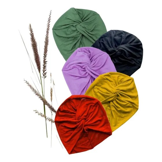 5 Turbantes Gorros Dama Mujer Oncologicos Quimio Alopecia Color 5 Turbantes Oncologicos Love