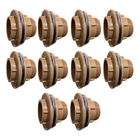 Kit Com 10 X Adaptador Flange 50mm (1.1/2) Caixa D' Água