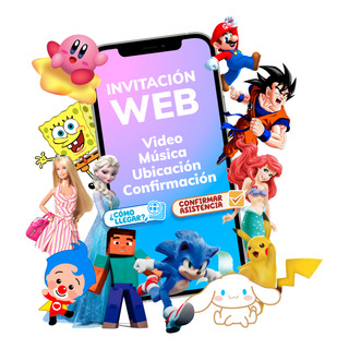 Invitación Animada Web Jiga - Cumpleaños Interactiva Invitación Animada Web Jiga - Cumpleaños Interactiva