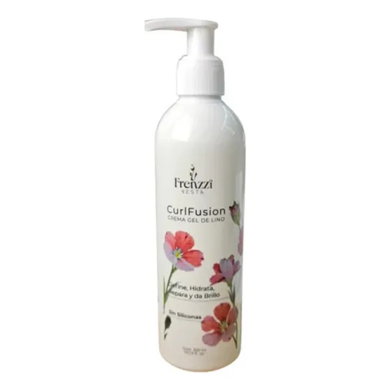 Frenzzi Curlfusion Crema Gel De Lino Apto Método Curly Girl