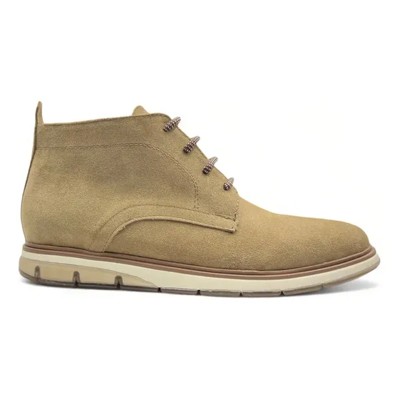 Botin Casual Para Caballero De Piel Gamuza Cómodo Y Duradero