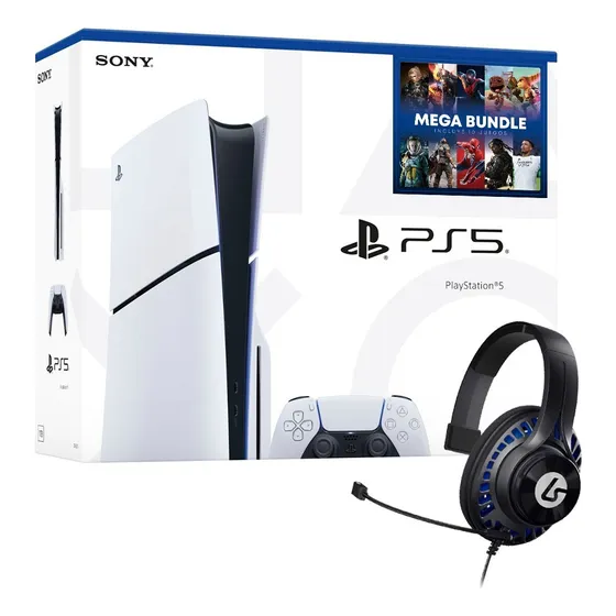 Playstation 5 Slim Standard Edición Mega Bundle 10 Juegos