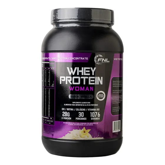 Whey Protein Woman Con Biotina q10 b12 Y Colágeno Fnl 1076gr Sabor Vainilla | Cuotas sin interés