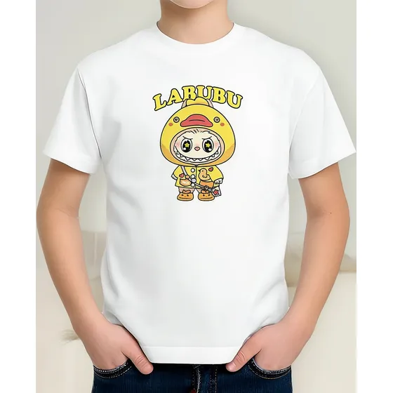 Remera Labubu Monsters - Talles Especiales Niños Aesthetic