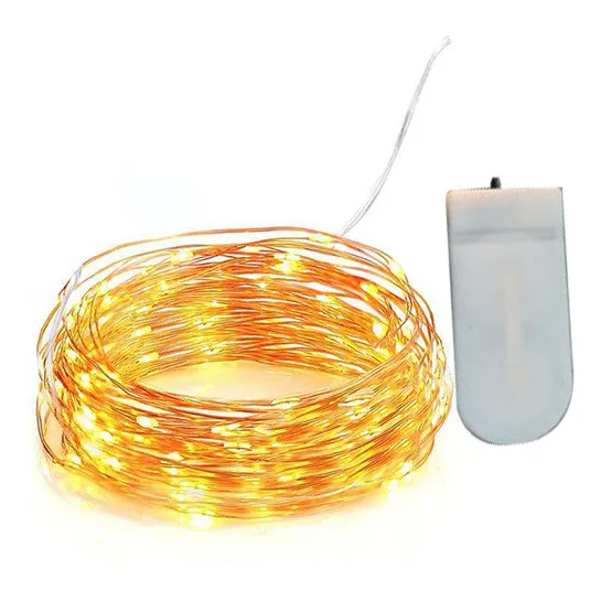 Quatro Cores - 1 M 10 Luzes - Led String Lights Copper Wire