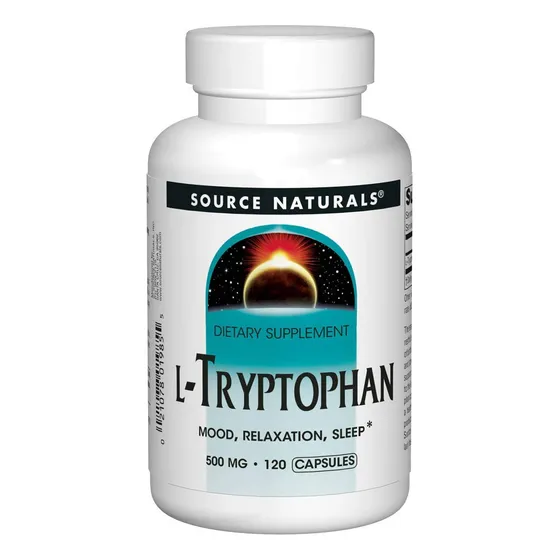 Suplement Source Naturals L-triptófano 500 Mg - 120 Cápsulas
