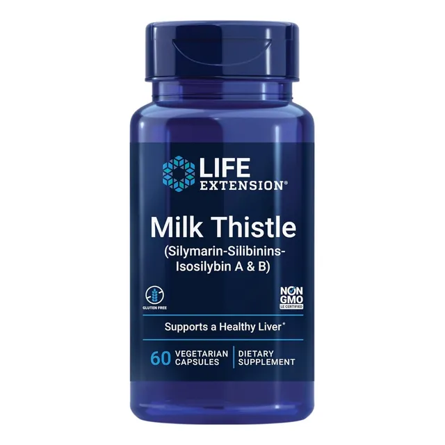 Cardo Mariano Con Vitaminas A Y B Life Extension 60 Cápsulas