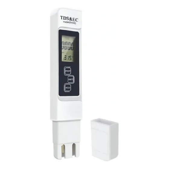 Medidor de conductividad de agua TDS Ec, termómetro PPM US/cm
