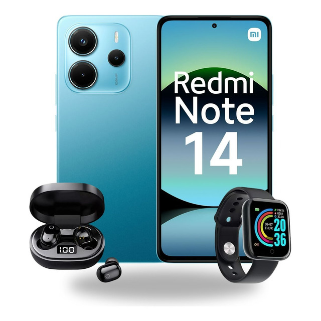 Fone + Relógio + Xiaomi Redmi Note 14 Dual Sim 256gb 8gb Ram Fone + Relógio + Xiaomi Redmi Note 14 Dual Sim 256gb 8gb Ram