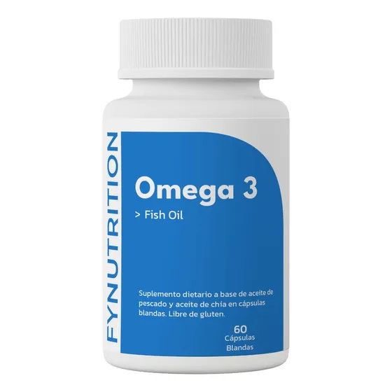 Omega 3 Fish Oil Fynutrition - Aceite De Pescado - 2000mg Sabor Sin Sabor