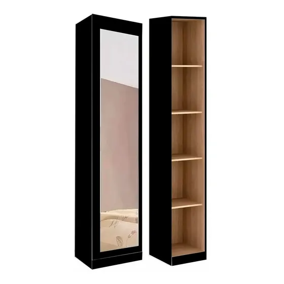 Panelero Multiuso Con Espejo Zapatera Armario - Muebles Web