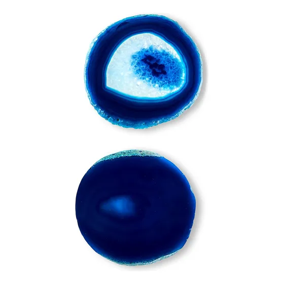 Posavaso Agata Azul Para Mesa Centro 2 Unidad