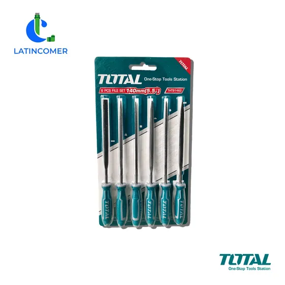 Juego De Limas Delgadas 140x3mm - 6pzs - Total