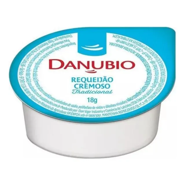 Requeijão Danubio Cremoso Blister Sache 18g Cx -144 Un Hotel