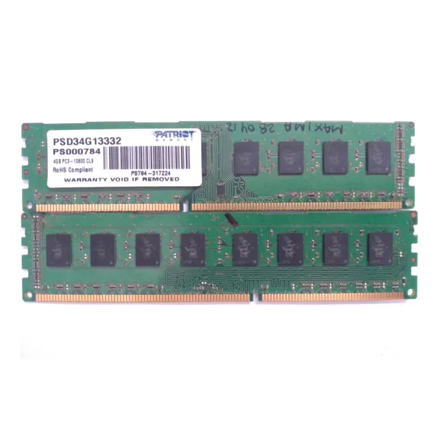 Memoria Ram Ddr3 8gb 1333mhz Patriot (2x4gb)