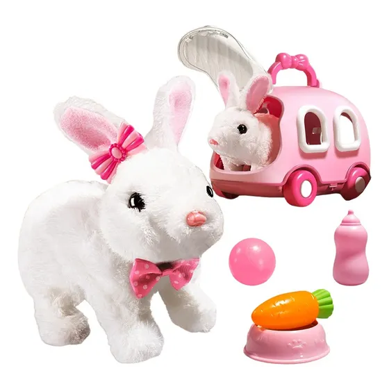 Gyz Brinquedo Coelhinho De Estimação Pula De Verdade Carro