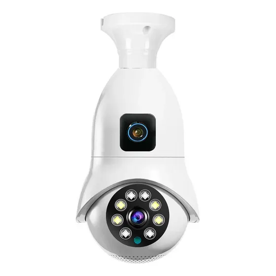 Câmera Ip V380 Pro E27 Bulbo Lente Dupla