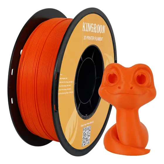 Kingroon High Speed Pla 1 Kg 1.75 Mm Velocidad De Impresión Color Naranja