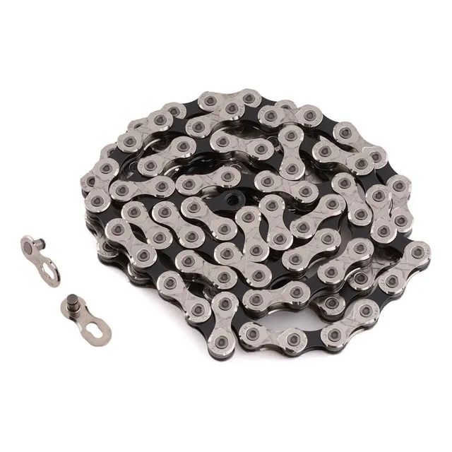 Cadena Kmc X10 Silver Black 10v Compatible Shimano Sram Color Plateado
