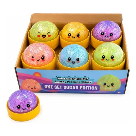 Dumpling Squishy Bolinho Infantil Antiestresse Viral Tik Tok Colorido