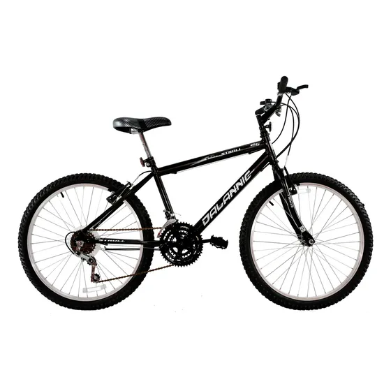 Bicicleta Adulto Aro 26 Masculina Passeio Basica 18 Marchas Cor Preto Tamanho Do Quadro 17 18
