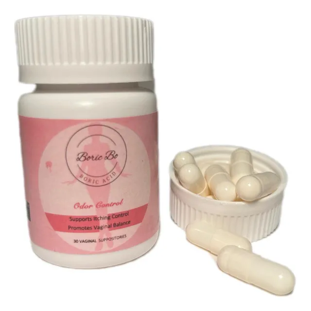 Capsulas Vaginales De Acido Bórico 600mg 30 Unidades