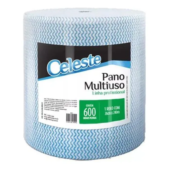 Perfex CLT-881 Pano Multiuso Celeste picotado resistente 600 panos com 240m