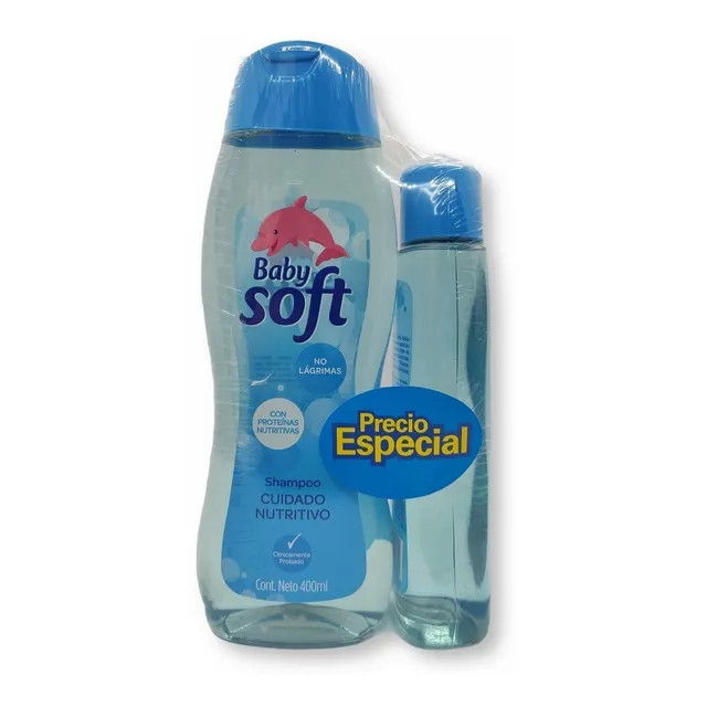 Shampoo Baby Soft 400 Ml + Shampoo Baby Soft 200 Ml Oferta