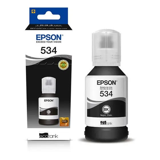 Botella Tinta Epson Original T534120 Negro M1120 M3170