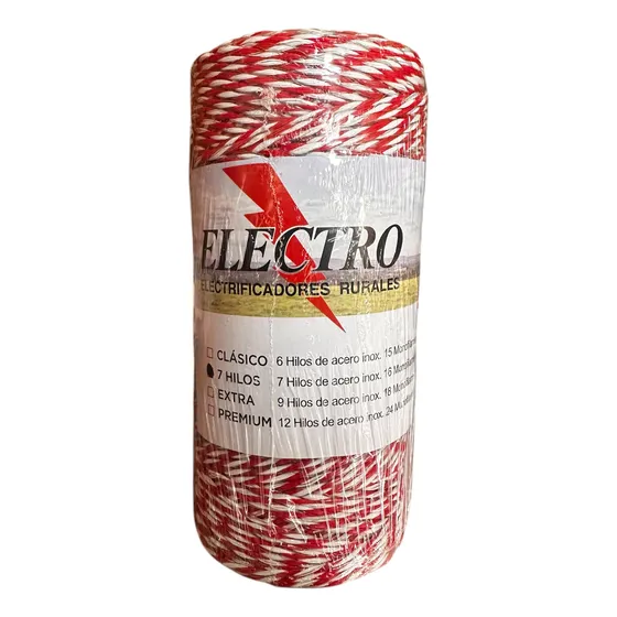 Hilo-cable Electroplastico 7 Hebras 250metros Cercos Boyeros