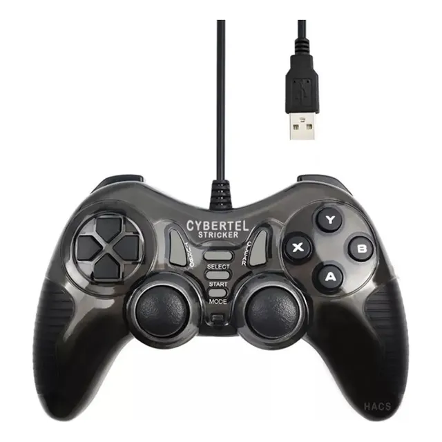 Mando Gamepad Cable Usb Joystick Cybertel Stricker Cyb-g101