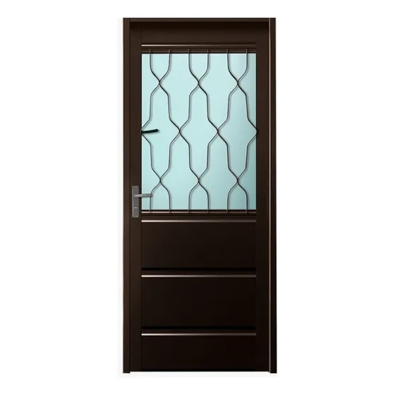 Waluminio Puertas Chapa Simple Con Postigo Ventana De Abrir Color Negro