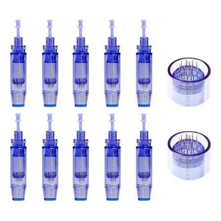 Kit 10 Agulhas Cartucho Nano Titânio Para Caneta Dermapen Microagulhamento