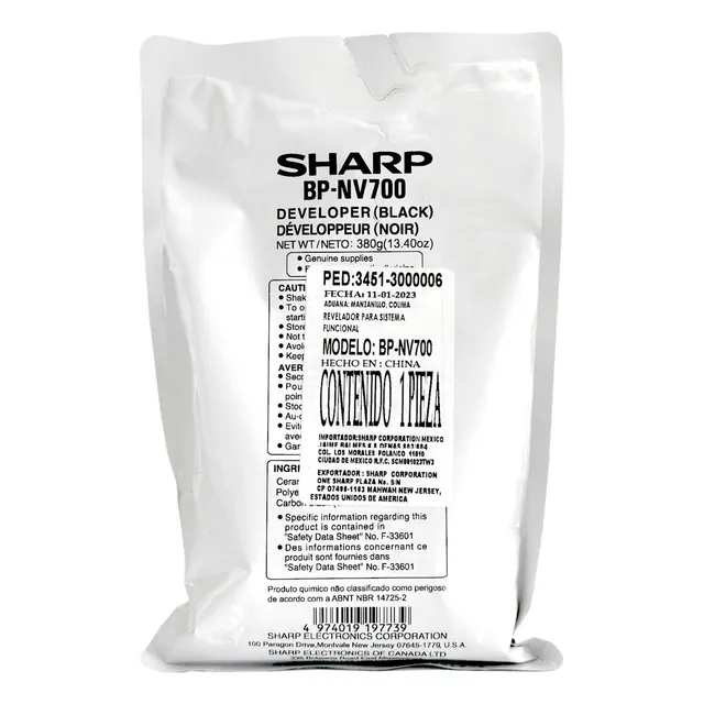 Sharp Revelador Negro Bpnv700 / Bp50m26 Bp50m31 Bp50m45