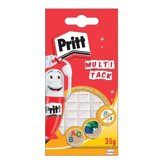 Massa Adesiva Para Fixação Reutilizável Multi Tack 35g Pritt
