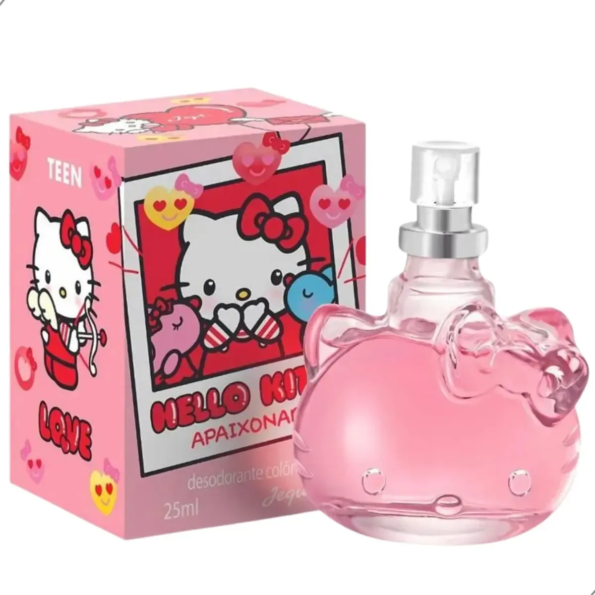 Perfume Desodorante Colônia Feminina Hello Kitty Estilosa 25ml Jequiti — foto 8