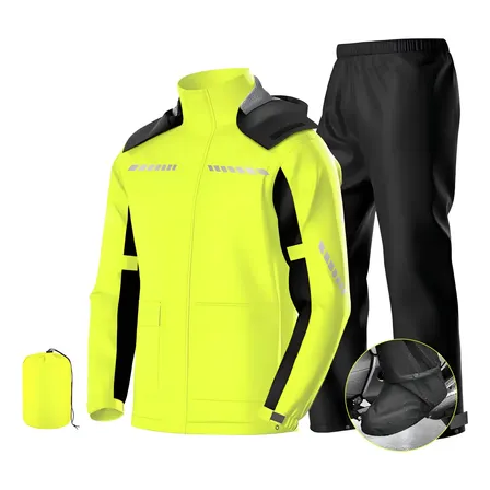Capa Chuva Motoqueiro Profissional Resistente Impermeável Chartreuse Xxl
