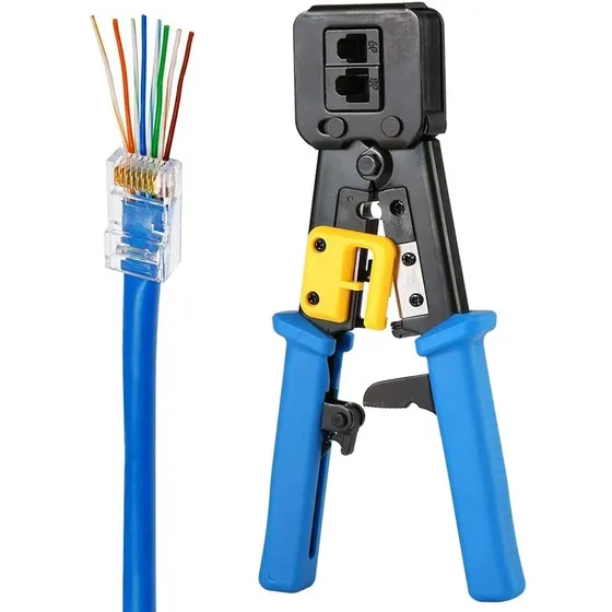 Pinza Pelacables Automatica De Red Rj45 Rj12 Cat5 Cat6 8p8c