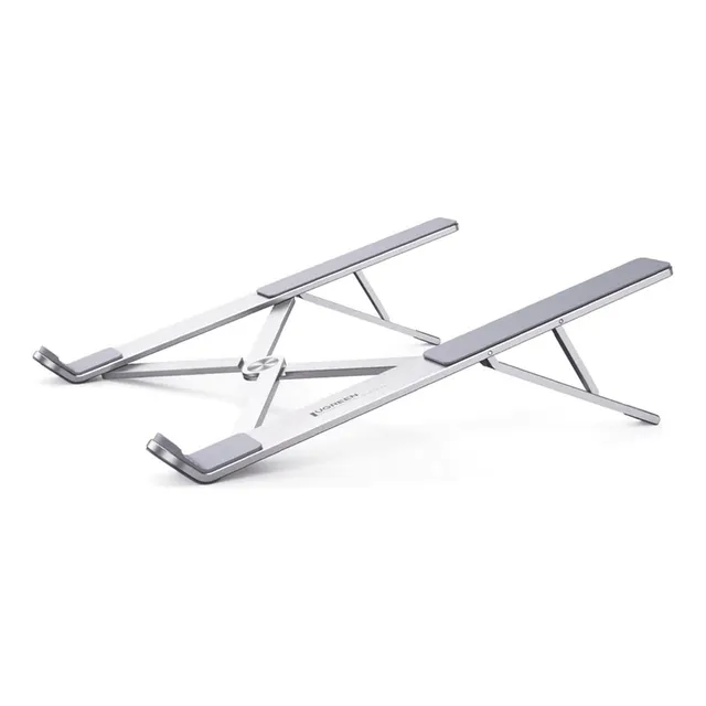 Soporte Portátil de Aluminio para Laptop Ugreen Amplia Compatibilidad de 11-17.3" Ajuste de Altura 46.5 mm-136.5 mm Capacidad de carga de 5 kg Diseño Plegable Material de Aleación de Aluminio