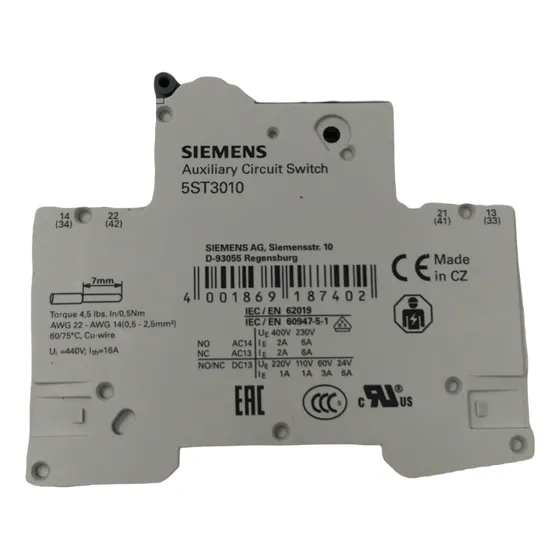 Switch Interruptor Contacto Auxiliar Siemens 5st3010