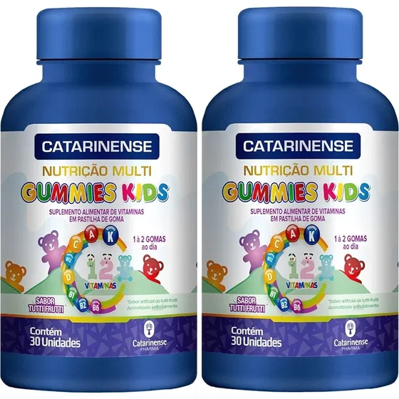 Kit 2x Multivitamínico Kids - Sabor Tutti Frutti - 60 Cáps