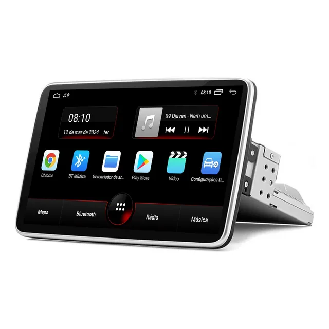 Multimídia Celta 1din 10,1p Tela Flutuante 32gb Carplay