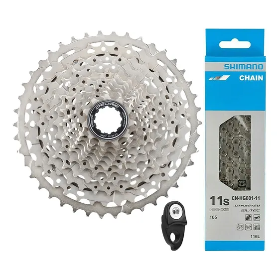 Pacha + Cadenilla Shimano 11-42 Cassette Bicicleta 11v