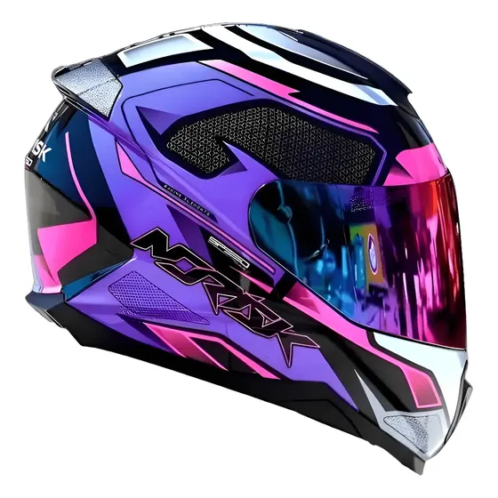 Capacete Norisk Razor Speedmax Rosa Masculino Feminino Cor Roxo/rosa Tamanho Do Capacete 60 — foto 2
